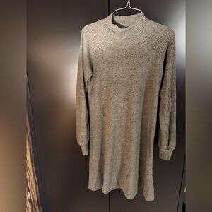 love, Fire Gray Knit Dress